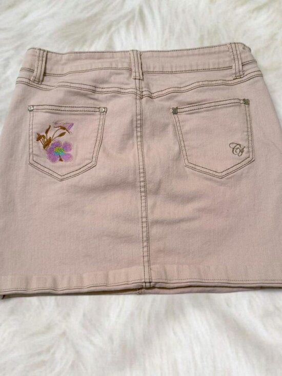 Juicy Couture Dresses & Skirts - Pink Denim Mini Skirt